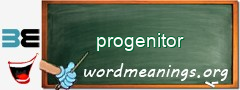 WordMeaning blackboard for progenitor